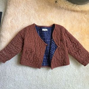 Quilted toddler reversible jacket